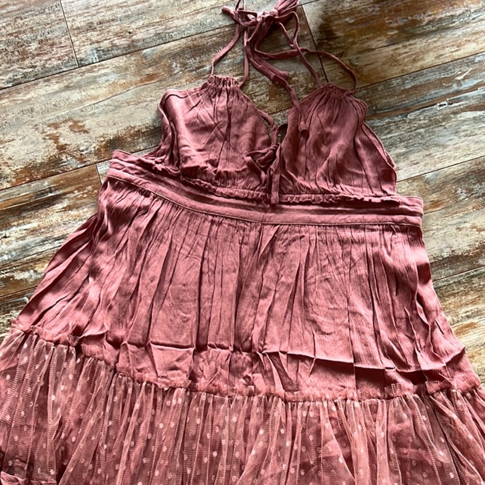 Elegant Mauve Midi Dress
